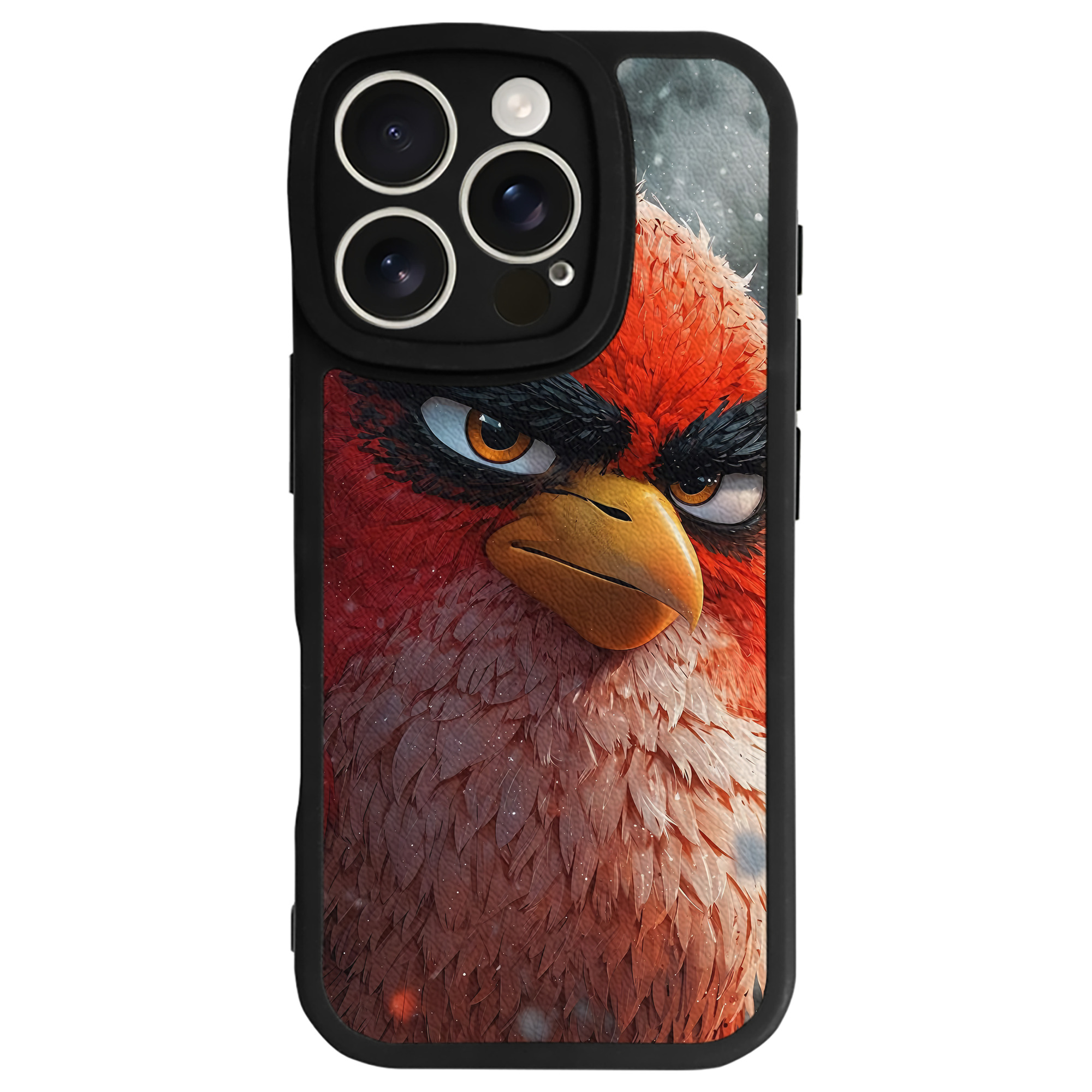 （画像用） Angry Birds アングリーバード 【iPhone 16シリーズ対応】シリコンスマホケース（レザー調） 材質：シリコン